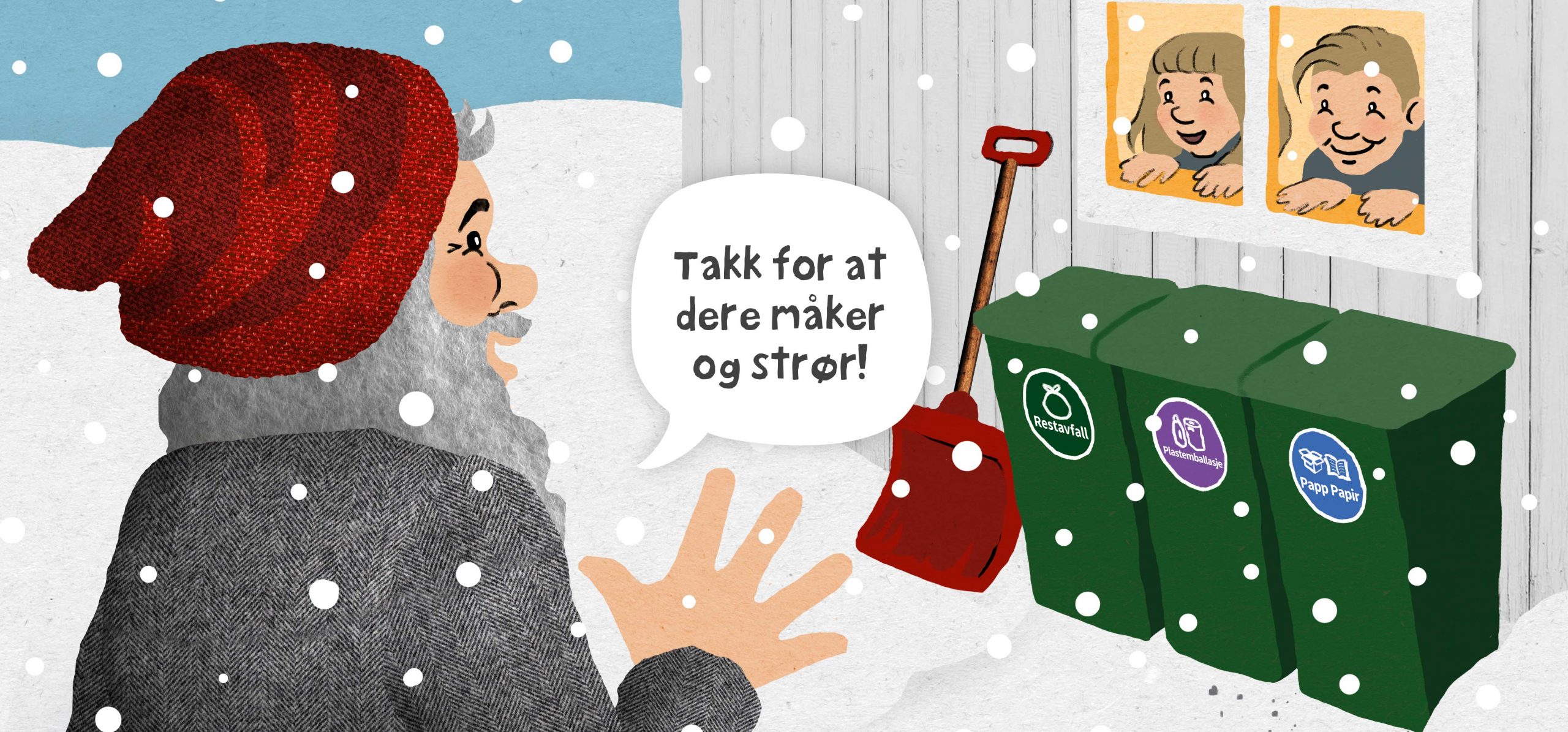 Får du snøen og isen bort, får vi jobben gjort!