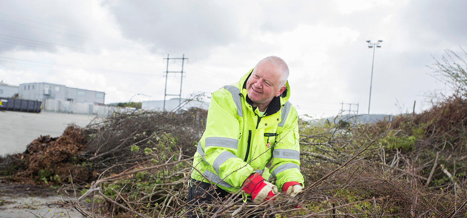 Sommertid på hageavfallsmottaket